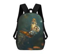 sinyumoney 3D Butterfly Sea Print Children Backpack for School Students Backpacks Schoolbag Shoulder Book Bags 17inch