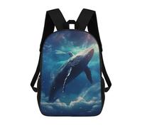 sinyumoney 3D Celestial Wonder Printing Daypacks Kids Casual Backpack Knapsack High Capacity Rucksack Travel Laptop Book Bag 17inch