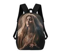 sinyumoney 3D Christ Poster Catholic 8 Printing Daypacks Kids Casual Backpack Knapsack High Capacity Rucksack Travel Laptop Book Bag 17inch