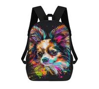 sinyumoney 3D Colorful Abstract Dog Art Print-69 Kid's Backpack Waterproof 17inch School Bag Cute Rucksacks Fashion Casual Schoolbag for Kids for Girl Boy School