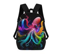 sinyumoney 3D Colorful Octopus Artwork-4 Kid's Backpack Waterproof School Bag Bookbag Cute Rucksacks Fashion Casual Schoolbag for Kids for Girl Boy School 17inch