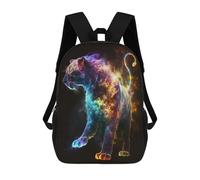 sinyumoney 3D Colorful Tiger Art Print-12 17 Inch School Backpack Student Casual Backpack For Kid's Children's Daypack Bookbag Hiking Sports Outdoor Work Travel Laptop Bag