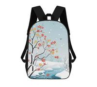sinyumoney 3D Colorful Winter Magic Kid's Backpack Waterproof 17inch School Bag Cute Rucksacks Fashion Casual Schoolbag for Kids for Girl Boy School