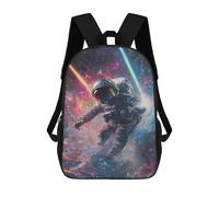 sinyumoney 3D Cosmic Astronaut Adventure-5 Kid's Backpack Waterproof 17inch School Bag Cute Rucksacks Fashion Casual Schoolbag for Kids for Girl Boy School