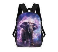 sinyumoney 3D Cosmic Elephant Majesty-1 Print Children Backpack for School Students Backpacks Schoolbag Shoulder Book Bags 17inch