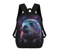 sinyumoney 3D Cosmic Hedgehog Art Print-16 17 Inch School Backpack Student Casual Backpack For Kid's Children's Daypack Bookbag Hiking Sports Outdoor Work Travel Laptop Bag