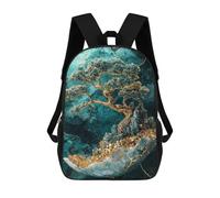 sinyumoney 3D Crystal Realm Bonsai Tree School Backpack Student Casual Backpack For Kid's Children's Daypack Bookbag Hiking Sports Outdoor Work Travel Laptop Bag 17inch