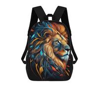 sinyumoney 3D Cute Lion Animal Cartoon Printing Daypacks Kids Casual Backpack Knapsack High Capacity Rucksack Travel Laptop Book Bag 17inch