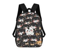 sinyumoney 3D Dog Animal School Backpack Student Casual Backpack For Kid's Children's Daypack Bookbag Hiking Sports Outdoor Work Travel Laptop Bag 17inch