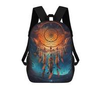 sinyumoney 3D Enchanted Dreamcatcher Sky Kid's Backpack Waterproof School Bag Bookbag Cute Rucksacks Fashion Casual Schoolbag for Kids for Girl Boy School 17inch