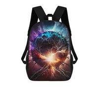 sinyumoney 3D End of The Universe Printing Daypacks Kids Casual Backpack Knapsack High Capacity Rucksack Travel Laptop Book Bag 17inch