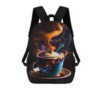 sinyumoney 3D Espresso Planes School Backpack Student Casual Backpack For Kid's Children's Daypack Bookbag Hiking Sports Outdoor Work Travel Laptop Bag 17inch