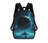 sinyumoney 3D Fantasy Galaxy School Backpack Student Casual Backpack For Kid's Children's Daypack Bookbag Hiking Sports Outdoor Work Travel Laptop Bag 17inch