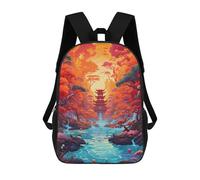 sinyumoney 3D Fantasy Landscape 31 Printing Daypacks Kids Casual Backpack Knapsack High Capacity Rucksack Travel Laptop Book Bag 17inch