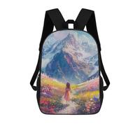 sinyumoney 3D Fantasy Mountain Pathway Kid's Backpack Waterproof 17inch School Bag Cute Rucksacks Fashion Casual Schoolbag for Kids for Girl Boy School