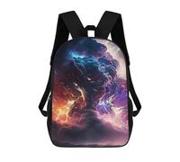 sinyumoney 3D Fun Cool Teenager Boys Girls Bag Colorful Tornado Backpack Printing 3D Kids Bagpack Primary Children School Bags 17inch