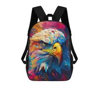 sinyumoney 3D Fun Cool Teenager Boys Girls Bag Expressive Eagle Backpack Printing 3D Kids Bagpack Primary Children School Bags 17inch