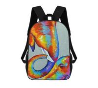 sinyumoney 3D Fun Cool Teenager Boys Girls Bag Love Elephants Backpack Printing 3D Kids Bagpack Primary Children School Bags 17inch