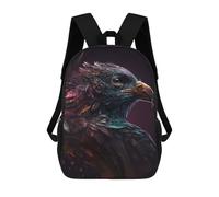 sinyumoney 3D Fun Cool Teenager Boys Girls Bag Royal Birds 4 Backpack Printing 3D Kids Bagpack Primary Children School Bags 17inch