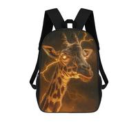 sinyumoney 3D Fun Cool Teenager Boys Girls Bag Scary Fantasy Giraffe Backpack Printing 3D Kids Bagpack Primary Children School Bags 17inch