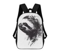 sinyumoney 3D Fun Cool Teenager Boys Girls Bag Sloth Watercolor Backpack Printing 3D Kids Bagpack Primary Children School Bags 17inch