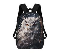 sinyumoney 3D Fun Cool Teenager Boys Girls Bag Snowy Owl Backpack Printing 3D Kids Bagpack Primary Children School Bags 17inch
