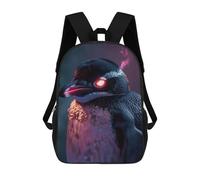 sinyumoney 3D Fun Cool Teenager Boys Girls Bag Surreal Penguin Glowing Backpack Printing 3D Kids Bagpack Primary Children School Bags 17inch