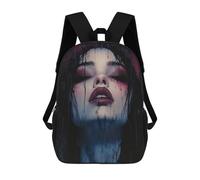 sinyumoney 3D Fun Cool Teenager Boys Girls Bag The Vampire Lady Backpack Printing 3D Kids Bagpack Primary Children School Bags 17inch