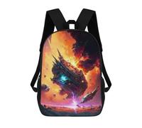 sinyumoney 3D Galactic Cataclysm A Cosmic Explosion Kid's Backpack Waterproof School Bag Bookbag Cute Rucksacks Fashion Casual Schoolbag for Kids for Girl Boy School 17inch