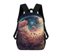 sinyumoney 3D Galactic Cataclysm Print Children Backpack for School Students Backpacks Schoolbag Shoulder Book Bags 17inch