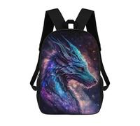 sinyumoney 3D Galactic Dragon Art Print-26 Kid's Backpack Waterproof 17inch School Bag Cute Rucksacks Fashion Casual Schoolbag for Kids for Girl Boy School