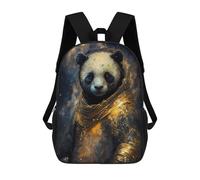 sinyumoney 3D Galactic Panda Guardian Kid's Backpack Waterproof School Bag Bookbag Cute Rucksacks Fashion Casual Schoolbag for Kids for Girl Boy School 17inch
