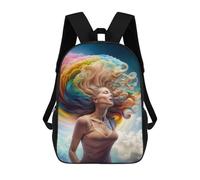 sinyumoney 3D Get Lost 17 Inch School Backpack Student Casual Backpack For Kid's Children's Daypack Bookbag Hiking Sports Outdoor Work Travel Laptop Bag