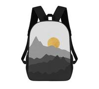 sinyumoney 3D Golden Landscape III Printing Daypacks Kids Casual Backpack Knapsack High Capacity Rucksack Travel Laptop Book Bag 17inch