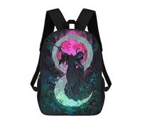 sinyumoney 3D Guardian of The Underworld School Backpack Student Casual Backpack For Kid's Children's Daypack Bookbag Hiking Sports Outdoor Work Travel Laptop Bag 17inch
