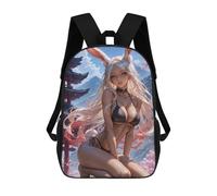 sinyumoney 3D Japanese Playboy Bunny Girl Kid's Backpack Waterproof School Bag Bookbag Cute Rucksacks Fashion Casual Schoolbag for Kids for Girl Boy School 17inch