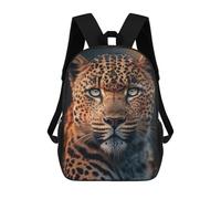 sinyumoney 3D Leopard Portrait School Backpack Student Casual Backpack For Kid's Children's Daypack Bookbag Hiking Sports Outdoor Work Travel Laptop Bag 17inch