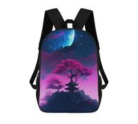 sinyumoney 3D Magic Shrine Kid's Backpack Waterproof 17inch School Bag Cute Rucksacks Fashion Casual Schoolbag for Kids for Girl Boy School