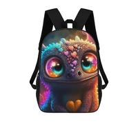 sinyumoney 3D Magical Heart Dragon Print Children Backpack for School Students Backpacks Schoolbag Shoulder Book Bags 17inch