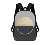 sinyumoney 3D Marble And Gold Art 7 School Backpack Student Casual Backpack For Kid's Children's Daypack Bookbag Hiking Sports Outdoor Work Travel Laptop Bag 17inch