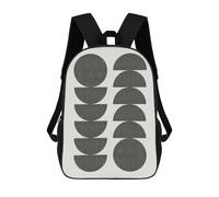 sinyumoney 3D Minimalist Lines 49 School Backpack Student Casual Backpack For Kid's Children's Daypack Bookbag Hiking Sports Outdoor Work Travel Laptop Bag 17inch