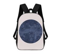 sinyumoney 3D Modern Shapes IX School Backpack Student Casual Backpack For Kid's Children's Daypack Bookbag Hiking Sports Outdoor Work Travel Laptop Bag 17inch