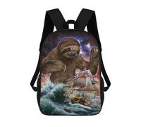 sinyumoney 3D Monster Titan Sloth Kraken School Backpack Student Casual Backpack For Kid's Children's Daypack Bookbag Hiking Sports Outdoor Work Travel Laptop Bag 17inch