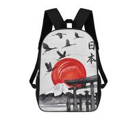 sinyumoney 3D Mount Fuji School Backpack Student Casual Backpack For Kid's Children's Daypack Bookbag Hiking Sports Outdoor Work Travel Laptop Bag 17inch