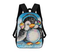 sinyumoney 3D Music Warms Me 17 Inch School Backpack Student Casual Backpack For Kid's Children's Daypack Bookbag Hiking Sports Outdoor Work Travel Laptop Bag
