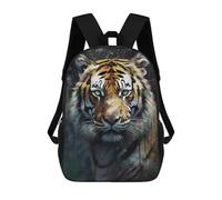 sinyumoney 3D Painted Tiger Majesty -2 Print Children Backpack for School Students Backpacks Schoolbag Shoulder Book Bags 17inch