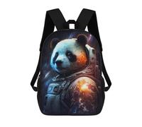sinyumoney 3D Panda Astronaut Space Suit-3 17 Inch School Backpack Student Casual Backpack For Kid's Children's Daypack Bookbag Hiking Sports Outdoor Work Travel Laptop Bag