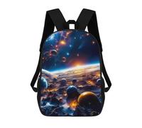sinyumoney 3D Planetary Mantle Printing Daypacks Kids Casual Backpack Knapsack High Capacity Rucksack Travel Laptop Book Bag 17inch