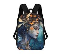 sinyumoney 3D Printed 17inch Backpack Cold Autumn Evening Children's Travel Lightweight School Bags Boys Girls School Bag for Middle School Students