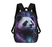 sinyumoney 3D Printed 17inch Backpack Cosmic Panda Art Print-4 Children's Travel Lightweight School Bags Boys Girls School Bag for Middle School Students